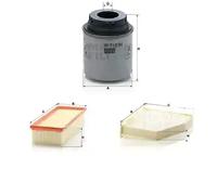 Juego de filtros SEAT, VW ALHAMBRA, ALHAMBRA II, BEETLE, CC B7, EOS, GOLF 6, 6