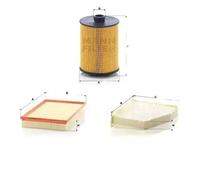 Juego de filtros SKODA, VW CC B7, PASSAT B7, SUPERB 2, SUPERB II, SUPERB Kombi