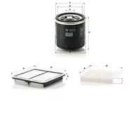 Filtro de aire MANN-FILTER C 2201