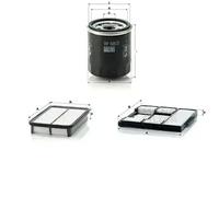 Juego de filtros TOYOTA COROLLA Kombi (_E11_), COROLLA VIII MANN FILTER