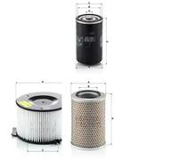 MANN-FILTER Filtro de aire habitáculo CU 1738 para Volkswagen Transporter