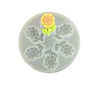 Juego de flores de silicona con 4 diseños florales para decoración de pasteles, chocolate, fondant, hibisco, silicona flexible