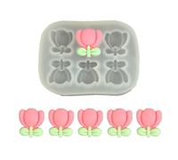 Juego de flores de silicona con 4 diseños florales para decoración de pasteles, chocolate, fondant, hibisco, forma de flor, herramienta de decoración de pasteles