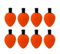 Juego de flotadores de pesca de 8 piezas de espuma EVA para pesca de larga distancia en agua dulce y salada, ligero con fuerte flotabilidad para todo tipo de pesca (rojo)