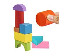 Juego de formas geométricas - didáctico de 9 piezas, de patrones con práctica matemática, educativo, herramienta de aprendizaje, geometría para el desarrollo de habilidades m