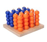 Juego de, Four de Madera portátil, Constructor de Habilidades de diseño Compacto de Brain Booster Tamaño portátil Saver de Espacio de Juego estratégico, Juegos de Mesa para Fiesta de cumpleaños e