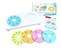 Juego de fracciones de azulejos para aula, juegos de fracciones para niños, ayudas de enseñanza codificadas por colores para habilidades de aprendizaje temprano de la escuela primaria