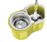 Juego de Fregona y Cubo con Pedal, Kit de Fregona y Cubo Escurridor, Fregona Giratoria de 360° con Cubo y 1 Juego de Juego de Reemplazo de Bufanda de Microfibra, Conjunto de Cubo y Fregona de Limpieza