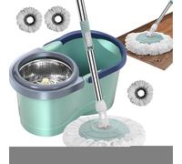 Juego De Fregona Y Cubo, Fregona Giratoria Para Suelo, Juego De Cubo De Fregona Húmeda Con Girro Automático, Fregonas Sin Esfuerzo Con Cabezal Desmontable Para Fregar Cocina, Balcón, Sala De Estar, Do