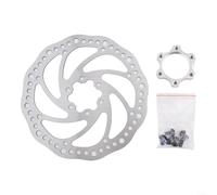 Juego de frenos de disco de 160 mm, adaptador de brida de cubo de bicicleta de 6 agujeros, piezas de conversión de bloqueo central para MTB, bicicletas de carretera, scooters, aleación de aluminio