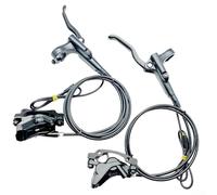 Juego de frenos de disco hidráulicos de 4 pistones para bicicleta eléctrica, kit de freno hidráulico de bicicleta eléctrica de apagado de 3 pines para Bafang para BBS01 BBS02