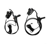 Juego de frenos de disco hidráulicos para bicicleta eléctrica con control eléctrico Efor Plus y carcasa de palanca de cambios, aleación de aluminio, parte delantera 850 mm, parte trasera de 1550 mm