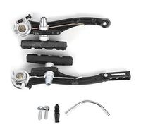 Juego de Frenos en V para Bicicleta de montaña, Frenos Delanteros y Traseros, Kit Completo con Pastillas de Freno y tornillería.