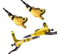 Juego de frenos hidráulicos para bicicleta de disco de 4 empujes, frenos de disco hidráulicos de bicicleta de montaña, freno hidráulico de doble cara (Glod)