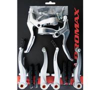 Juego de frenos Promax V con palanca de freno de aluminio, plata, delantero/t...