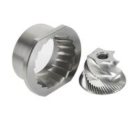 Juego de fresas cónicas de acero inoxidable de 48 mm for molinillo de café Jura Saeco Magic Royal Strato (1 juego)