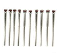 Juego de fresas de mandril de vástago de pulido, 10 piezas para máquinas de herramientas giratorias con 2 vástagos de 35 mm de diámetro, adecuado para metal, joyería y pulido de cuentas