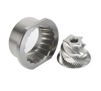 Juego de fresas for molinillo cónico de acero inoxidable, repuestos de café de 48mm, compatibles con Delonghi KG521M Brevil BES86XL/B Rommelsbacher EKM 300