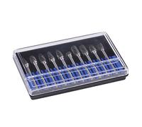 Juego de Fresas para Metal, 10 Piezas, Acero de Carburo de Tungsteno, Limas Giratorias para Taladro, Herramientas para Tallar, Pulir, Grabar, Perforar, Double Cut
