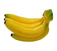 Juego de frutas artificiales decorativas de plátano para decoración del hogar, tienda de exhibición, accesorios de fotografía, modelo de espuma realista con acabado amarillo, opciones de 1/3/5/7/9