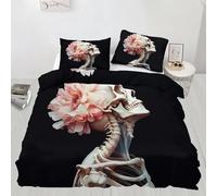 Juego de funda de edredón con diseño de escultura, tamaño individual, ropa de cama para mujer, funda de edredón gris para dormitorio, 3 piezas con 2 fundas de almohada y cierre de cremallera