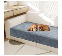 Juego de funda de sofá de forro polar de felpilla, protector de piel impermeable con respaldo antideslizante para sofá, cama y picnic, 3 piezas (91 cm x 208 cm), ideal para mascotas y hogar