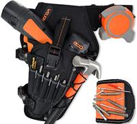 Juego de funda de taladro 3 en 1 con pulsera magnética fuerte y cinturones sólidos de 2 pulgadas para hombres, soporte para taladro, soporte para taladro de cinturón de herramientas, funda de