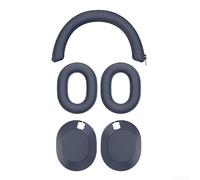 Juego de funda exterior de silicona para diadema y orejeras compatible con Sony WH-1000XM6 para protección a prueba de sudor, polvo e impermeable (azul profundo)