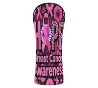 Juego de funda impermeable para palo de golf con etiqueta de número para conductor/madera de Fairway/cáncer de mama híbrido, concienciación, esperanza, rubor, cinta, leopardo, girasol