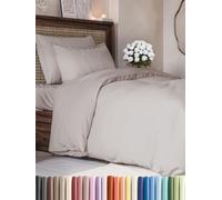 Juego de funda nórdica 3 piezas - funda de edredón 200x200, 2 fundas de almohada 50x80 - microfibra poliéster suave y transpirable - cremallera resistente y lazos de sujeción - OEKO-TEX - Gris claro