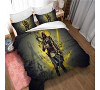 Juego De Funda Nórdica Assassin'S Creed Rojo Azul Incluye 2 Fundas De Almohada ((150x200cm)-Cama de 90,Credo del Asesino 06)