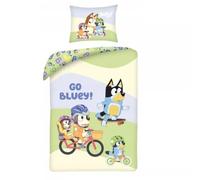 Juego de funda nórdica Bluey - 140 x 200 cm, funda de almohada 70 x 90 cm