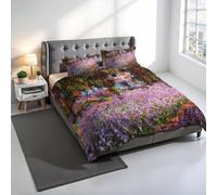 Juego de funda nórdica con impresión digital Sueños de autor, 100% algodón, fabricado en Italia, juego de funda nórdica para cama de matrimonio, funda nórdica de 250 x 200 cm + 2 fundas de almohada de