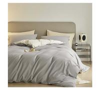 Juego de funda nórdica de algodón 100% -1 cubierta de edredón suave 2 camaradas de almohada, coqueta de edredón de cama conjunto transpirable Soft Comfy (Color: 4, tamaño: 2,0 m de cama