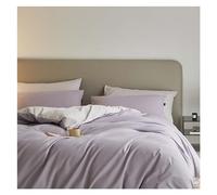 Juego de funda nórdica de algodón 100% -1 cubierta de edredón suave 2 camaradas de almohada, edredón de cama Set Brepwant Soft Comfy (Color: 6, tamaño: 2,0 m de cama