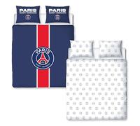 Juego de Funda nórdica Doble con Licencia Oficial del Paris Saint-Germain FC | Diseño «Tackle» | Ropa de Cama de fútbol Reversible de Dos Caras en Azul, Producto Oficial