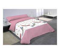 Juego de Funda nórdica Hosteline Insectos Rosa Cama de 105 2 Piezas