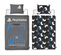 Juego de Funda nórdica Individual con Licencia Oficial de PlayStation | Diseño para Gamers, Reversible a Dos Caras, Que Incluye Funda de Almohada a Juego Dormitorio Infantil