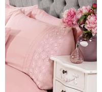 Everdean Floral Blush Rosa Conjunto de Funda Nórdica Individual Ropa Cama Lujo