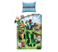 Juego De Funda Nórdica Individual Minecraft De Algodón Tamaño Europeo Oficial
