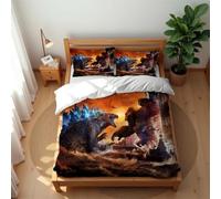 Juego De Funda Nórdica King Kong De Algodón Premium Antialérgico Y Antiácaros Colección De Ropa De Cama Transpirable Ideal para El Verano (Gorilla 03,180x220cm-Cama 105/120)