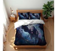 Juego De Funda Nórdica King Kong De Algodón Premium Antialérgico Y Antiácaros Colección De Ropa De Cama Transpirable Ideal para El Verano (Gorilla 01,150x200cm-Cama 90)