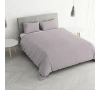 Juego de Funda nórdica para Cama de Matrimonio de algodón Printed Colors, Fabricado en Italia - Juego de Funda nórdica de 250 x 200 cm con Solapa Interior y Fundas de Almohada, división Rosa