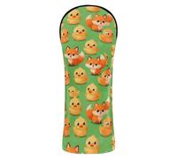 Juego de funda para cabeza de club de golf, accesorios de piel premium con etiqueta de número para conductor Fairway Wood Hybrid Chick Fox