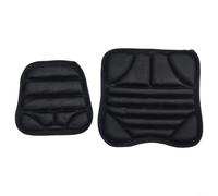Juego de fundas de asiento de gel para motocicleta, almohadillas transpirables para aliviar la presión con base antideslizante, absorción de impactos ergonómica para paseos largos, color negro