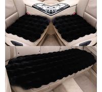 Juego de Fundas de Asiento para Kia Stinger 2017-2023, 3 Piezas Cálida Piel Protector Suave para Asientos Delanteros y Trasero,Black