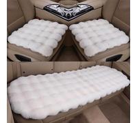 Juego de Fundas de Asiento para Lexus RX(7seats) 2018-2023, 3 Piezas Cálida Piel Protector Suave para Asientos Delanteros y Trasero,Beige