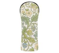 Juego de fundas de cuero de primera calidad con diseño de flores vintage de William Morris con etiquetas de números para conductor Fairway Hybrid Wood carrito de golf