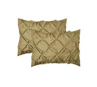 Juego de fundas de edredσn Elegant Comfort de 2 piezas con pliegues, microfibra premium de 150 g, diseρo elegante, fαcil cuidado, resistente a la