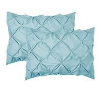 Juego de fundas de edredσn Elegant Comfort de 2 piezas, diseρo con pliegues, calidad egipcia, 1500 hilos, diseρo elegante, fαcil cuidado, resiste